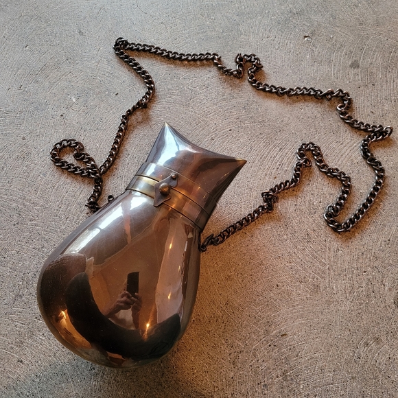 Solid aged brass bag unique only small qty made - Picture 1 of 10